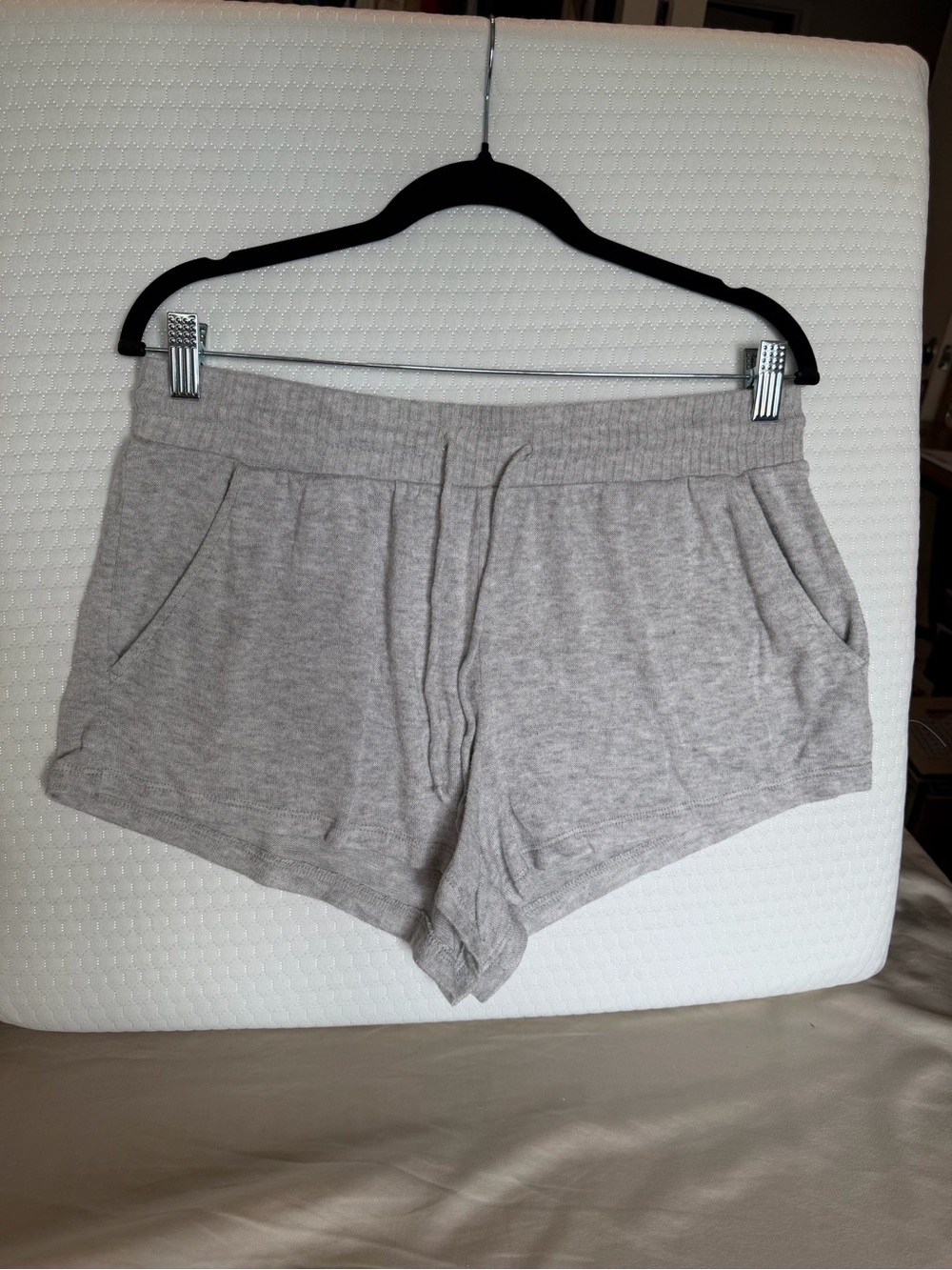 stars above Light Gray Knit Lounge Shorts